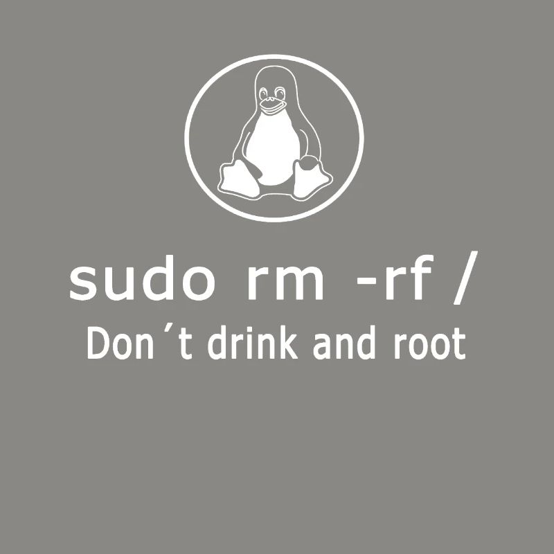 Linux Admin Programmierer sudo rm rf /