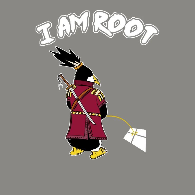 Linux Pingouin I Am Root Geeks Geeks Nerd Computer Ninja