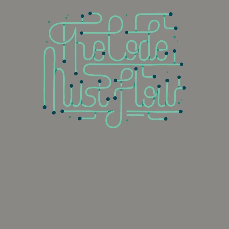 Programmiercodierer Entwicklercode muss fließen