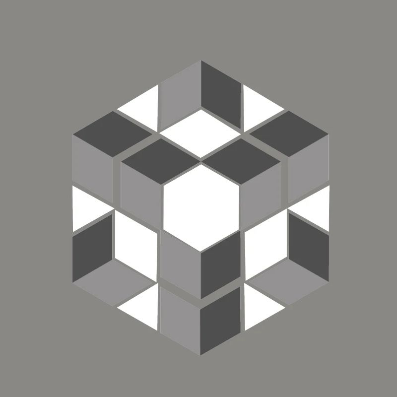 Graphique de modèle sans couture de cube géométrique