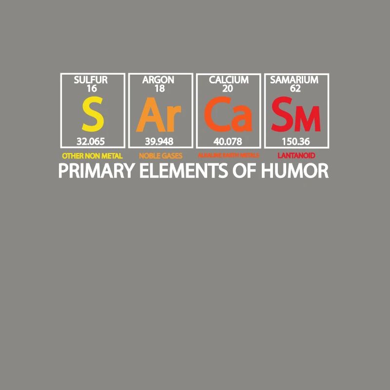 Science elements chemistry math funny gift