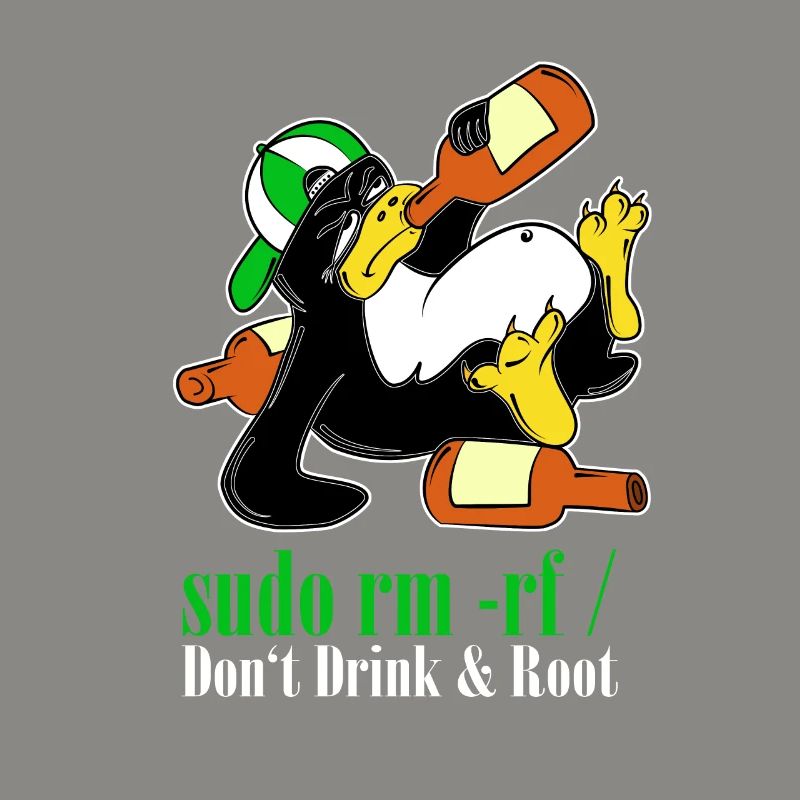 Linux Pinguin Sudo Admin Lustig Informatik PC Nerd