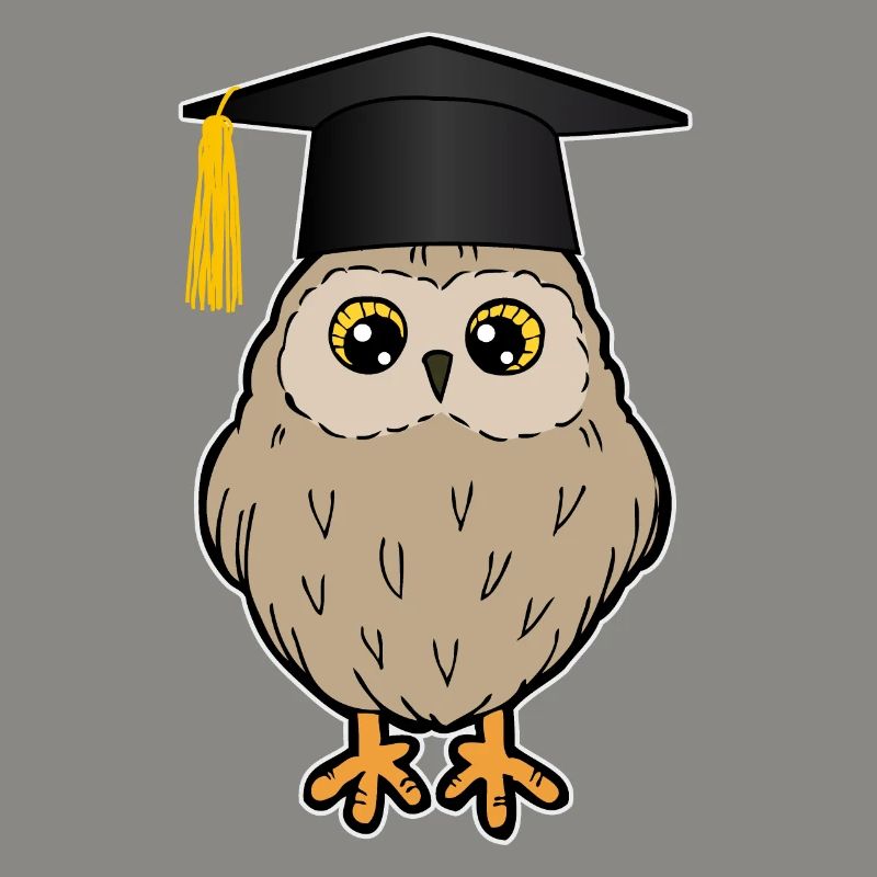 Bachelor Master Studium Abschluss Eule Lustig