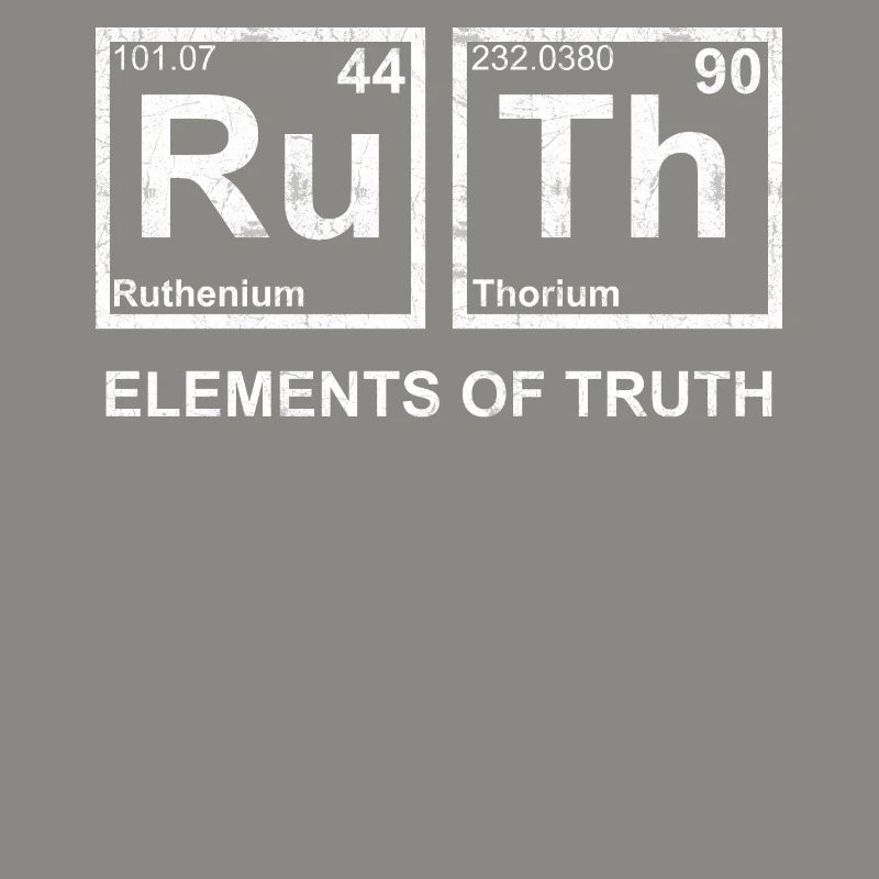 RBG Ruth Éléments de vérité Ruthenium thorium perio