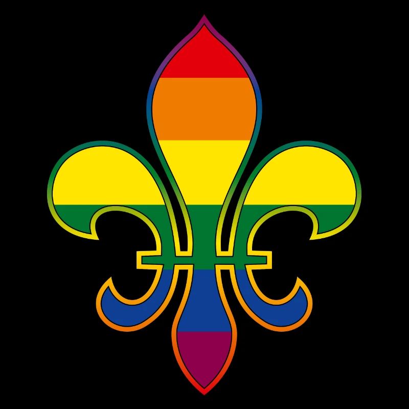 Arc-en-ciel Fleur de Lys / Fleur de Lis