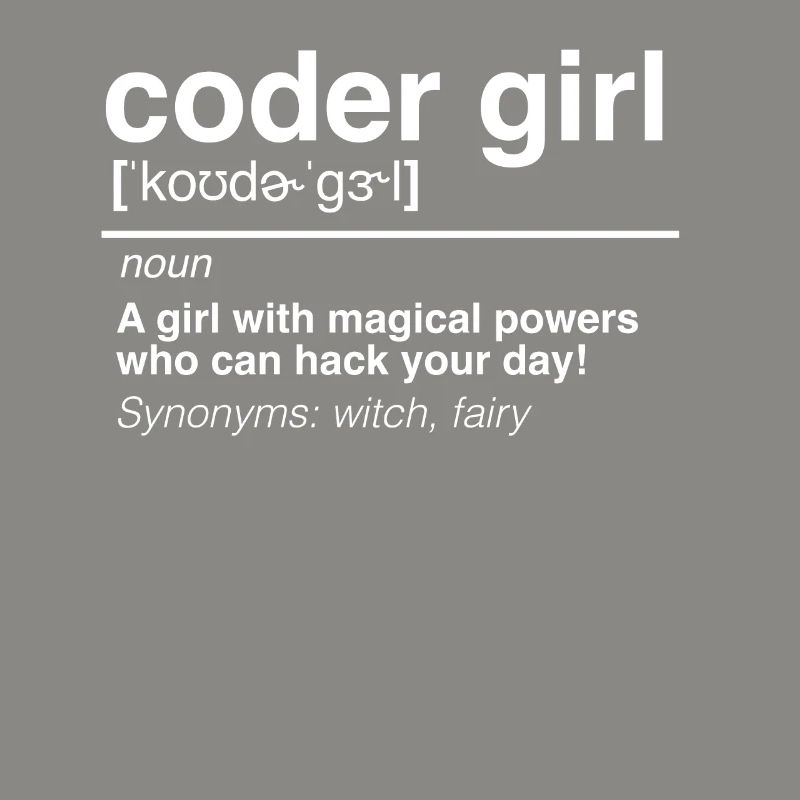Coder Girl Software Developer Engineer Gift