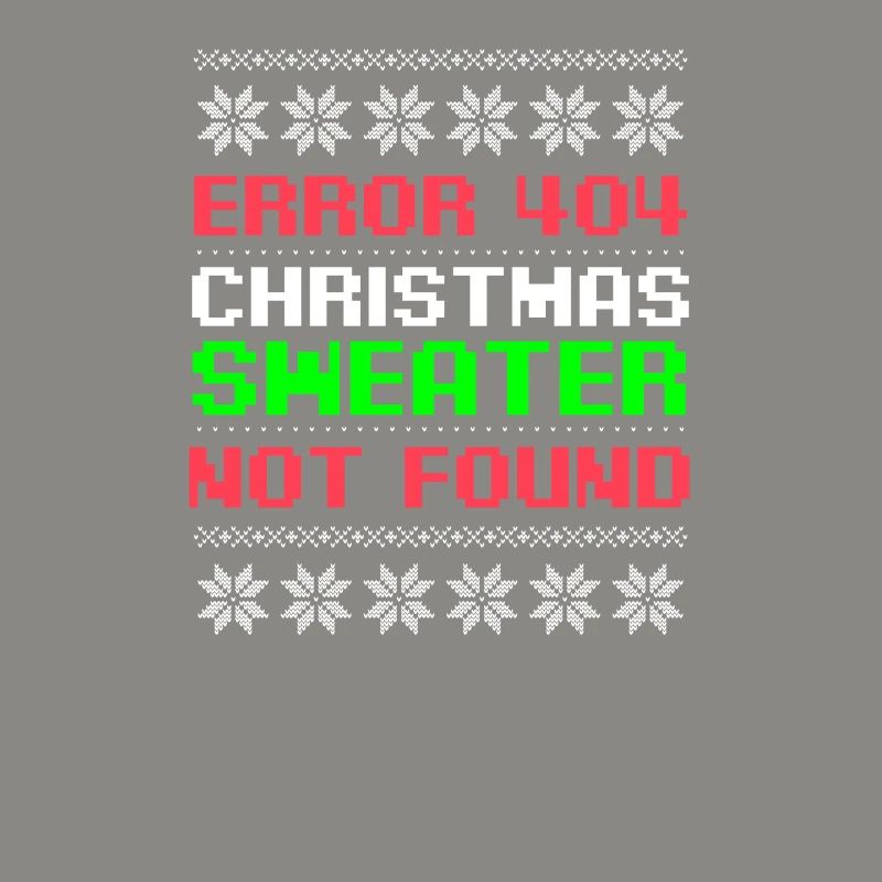 Programmierer Weihnachten hässlicher Pullover nicht gefunden Geschenk