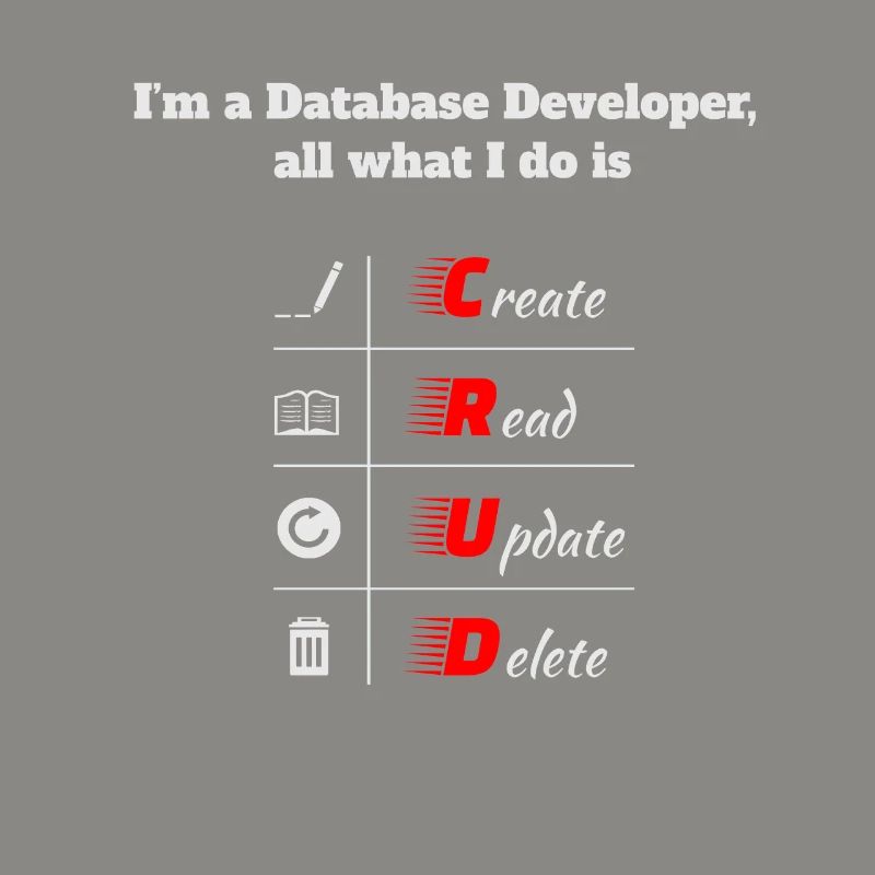 Database Developer, CRUD, Databases, SQL, DBA
