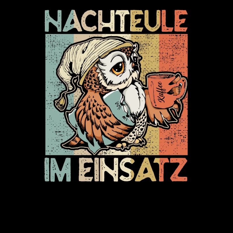 Nachteule im Einsatz Eule Müde Krankenschwester