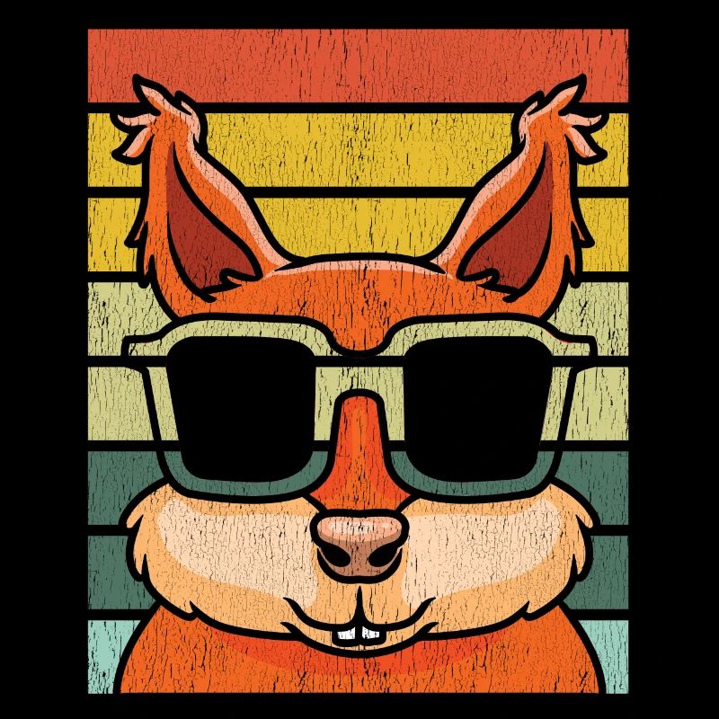 Squirrel with sunglasses