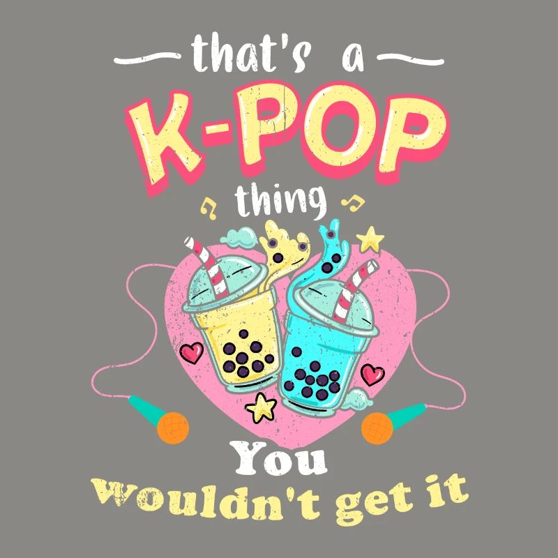 K-Pop Tshirt Gift Bubble Tea
