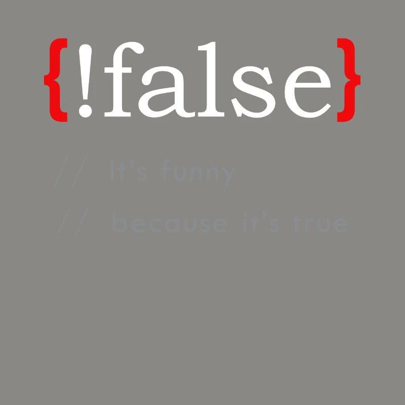 False It’s Funny Because It's True Funny Programmi