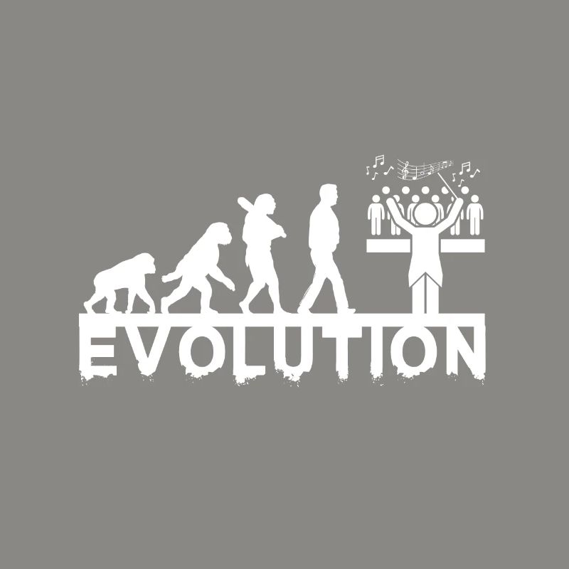 Chorleiter Evolution Chor Chormusik Geschenk