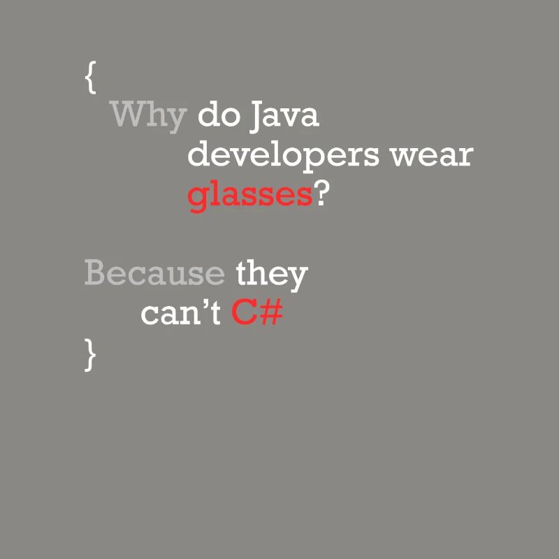 C# Programmer Joke Coder C Sharp