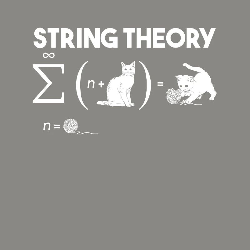 Cat String Theory Wool Quantum Mechanics Math