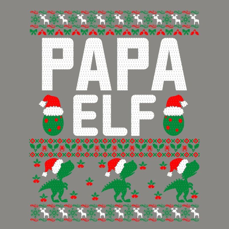 Papa Elf hässlicher Weihnachtspullover