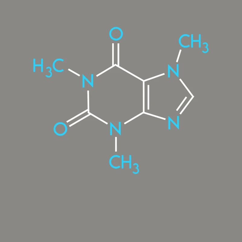 Coffee Formula Chemistry Nerd Structural Formula