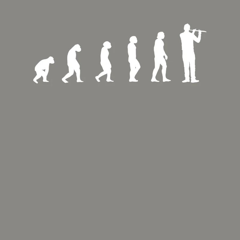 Evolution Querflöte Spieler Geschenk