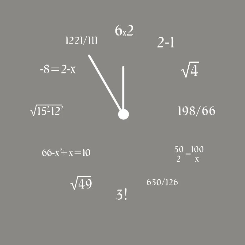 Math Clock Drôle Mathématiques Mathématicien Mème