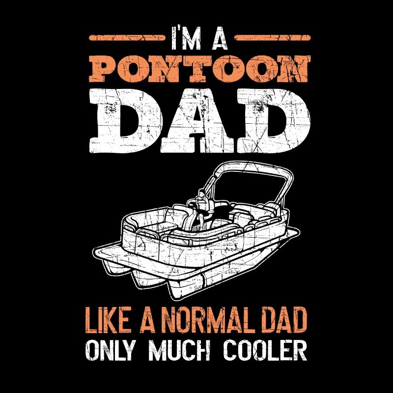 Pontoon Dad. Ponton-bootfahren