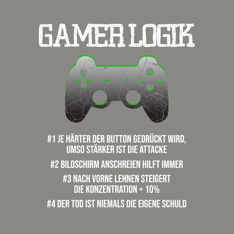 Gamer Logik Computer PC Controller Zocker Jungs