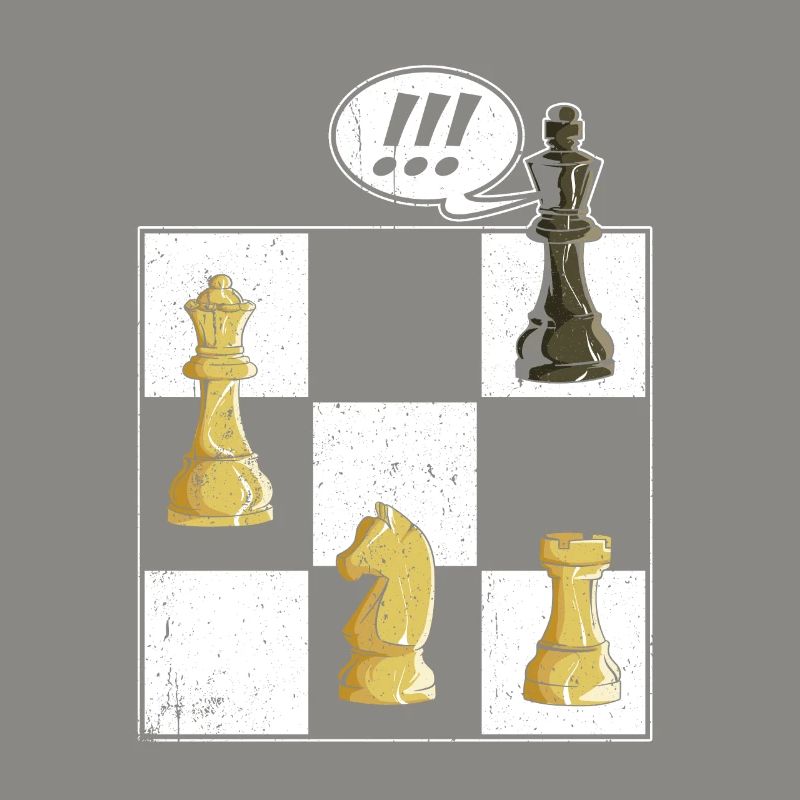 Jeu d’échecs Tshirt Chessboard Checkmate Chess