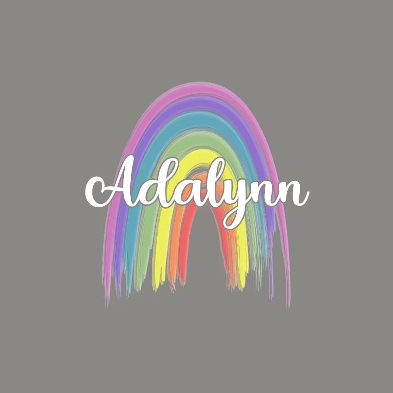 ADALYNN Rainbow Cursive