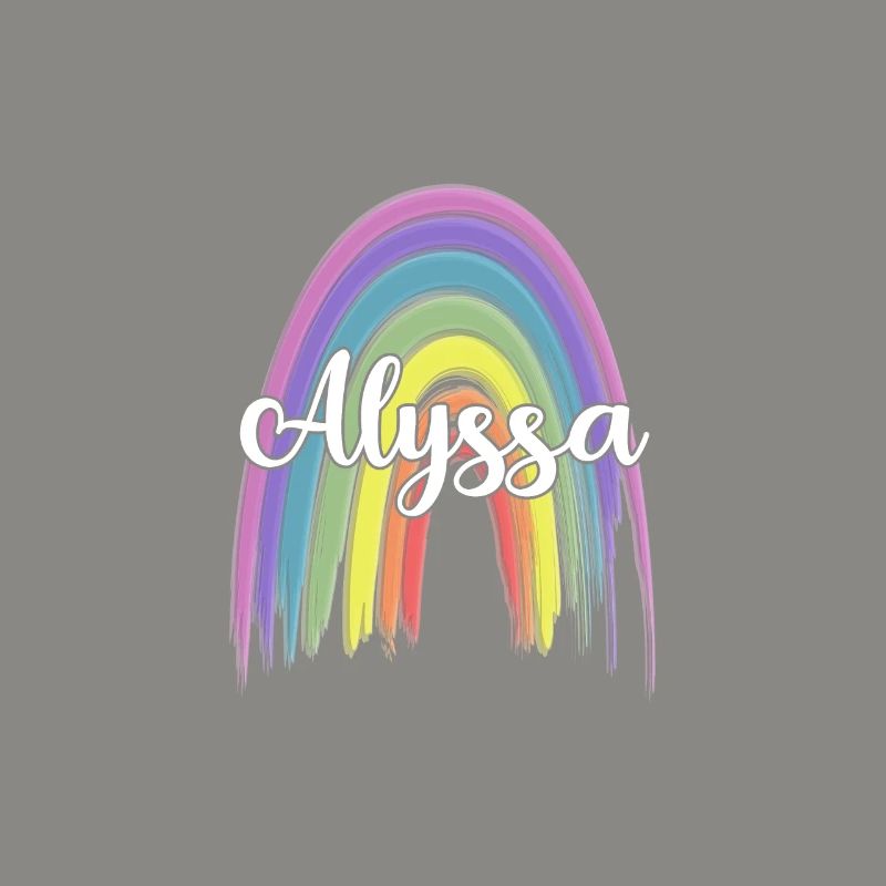 ALYSSA Rainbow Cursive