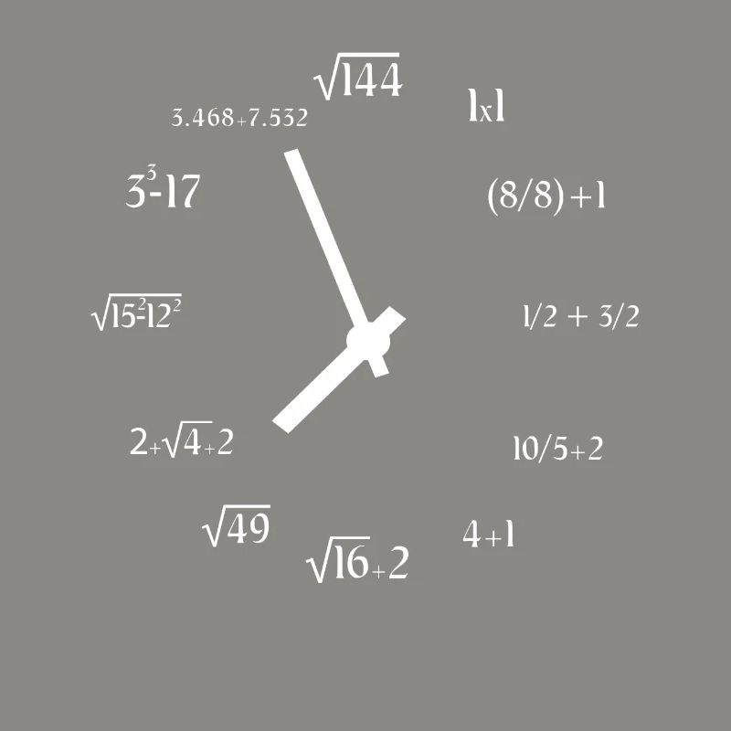 Math Meme Math Equation Joke Math Clock