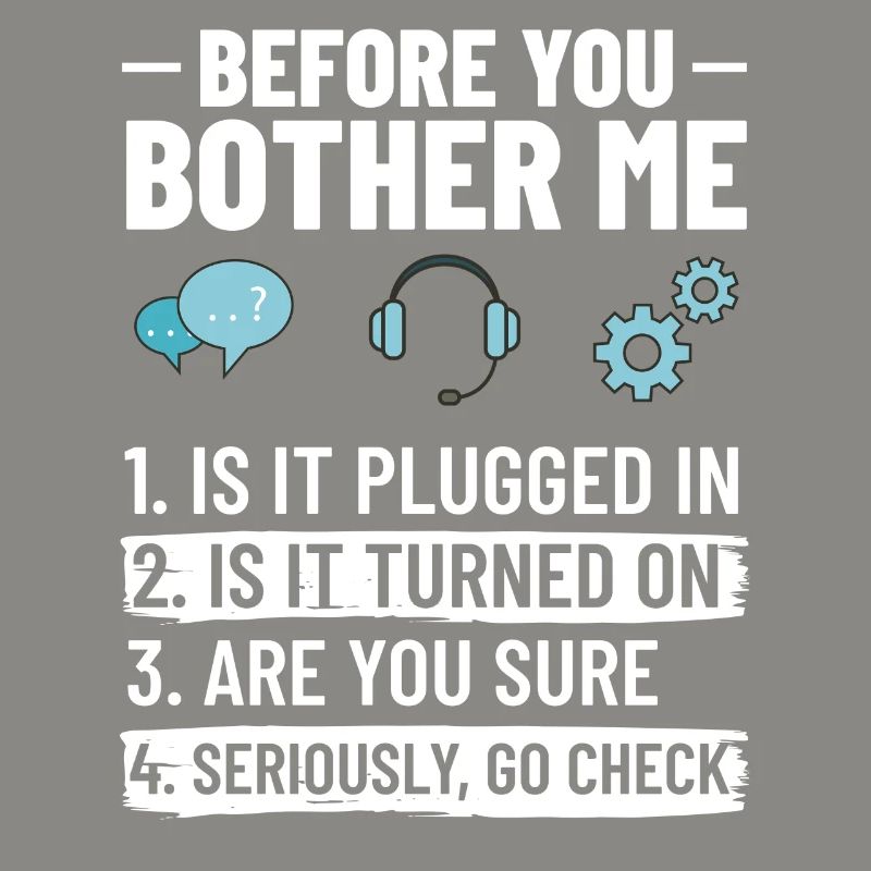 Tech Support IT Technischer Hilfe Helpdesk