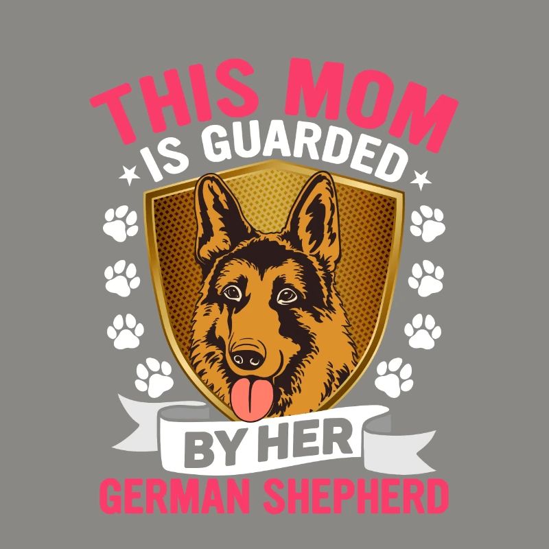 Diese Mutter wird von ihrem Deutschen Schäferhund bewacht