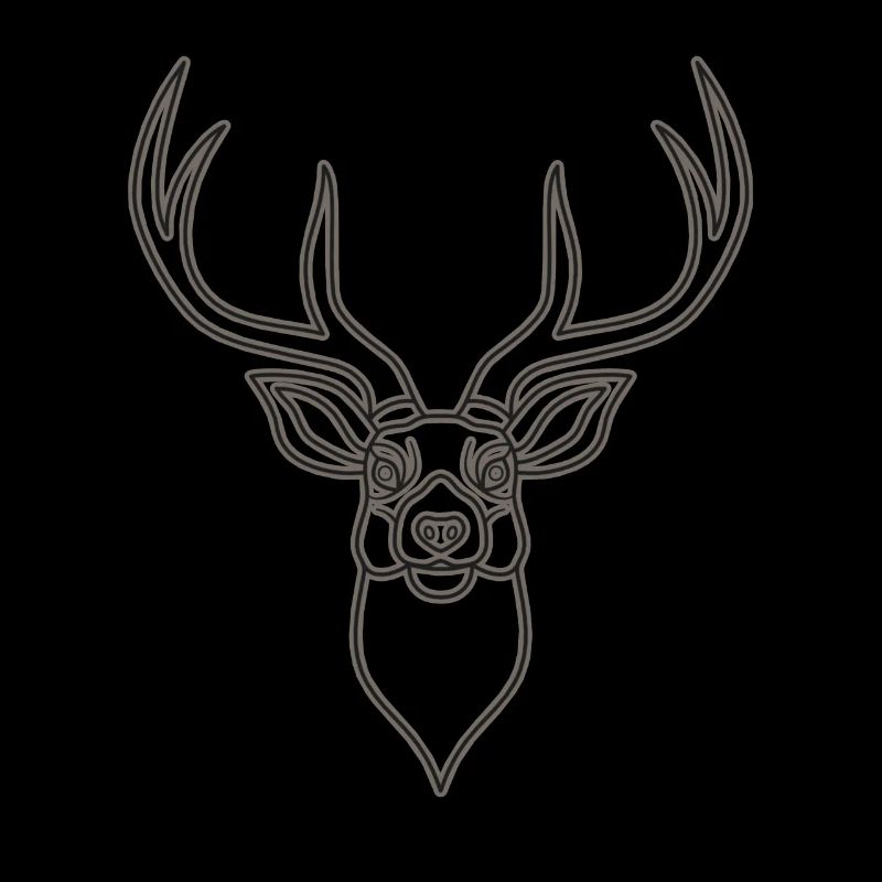 Rothirsch Geweih mit Hirschgeweih