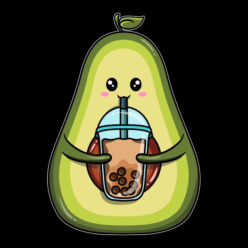 Avocado trinkt Bubble Tea