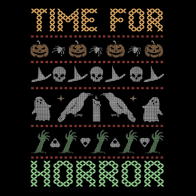 Stitch Pattern Horror Creatures Halloween