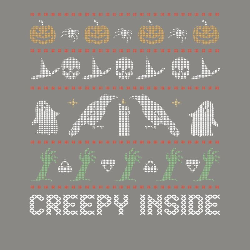 Stitch Pattern Horror Creatures Inside Halloween