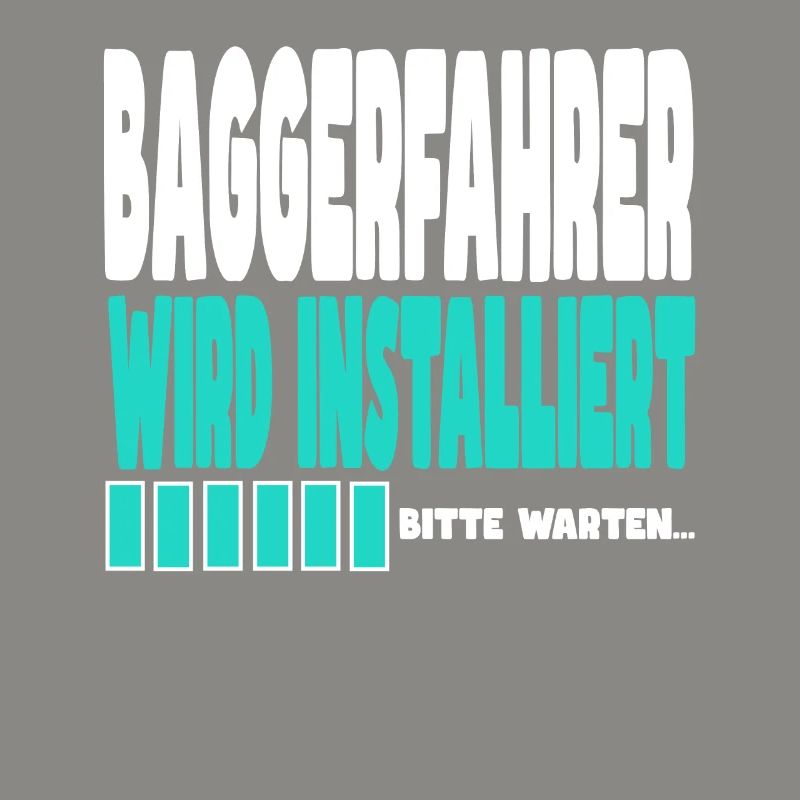 Baggerfahrer wird installiert