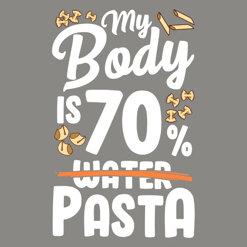 Mon corps est composé à 70% de pâtes