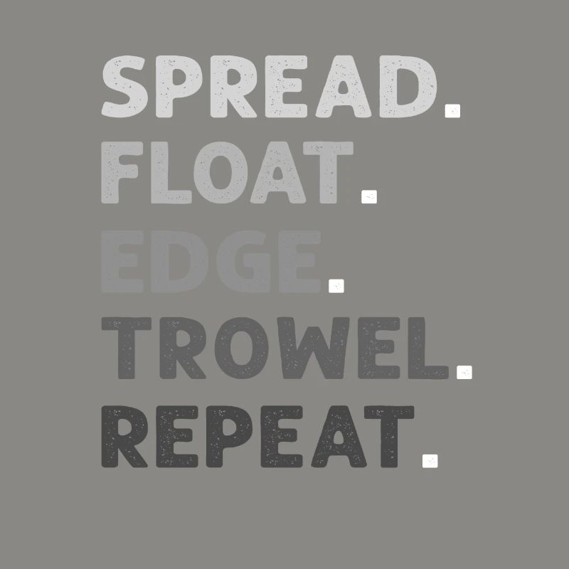 Spread Float Edge Smoothing Trowel Repeat.