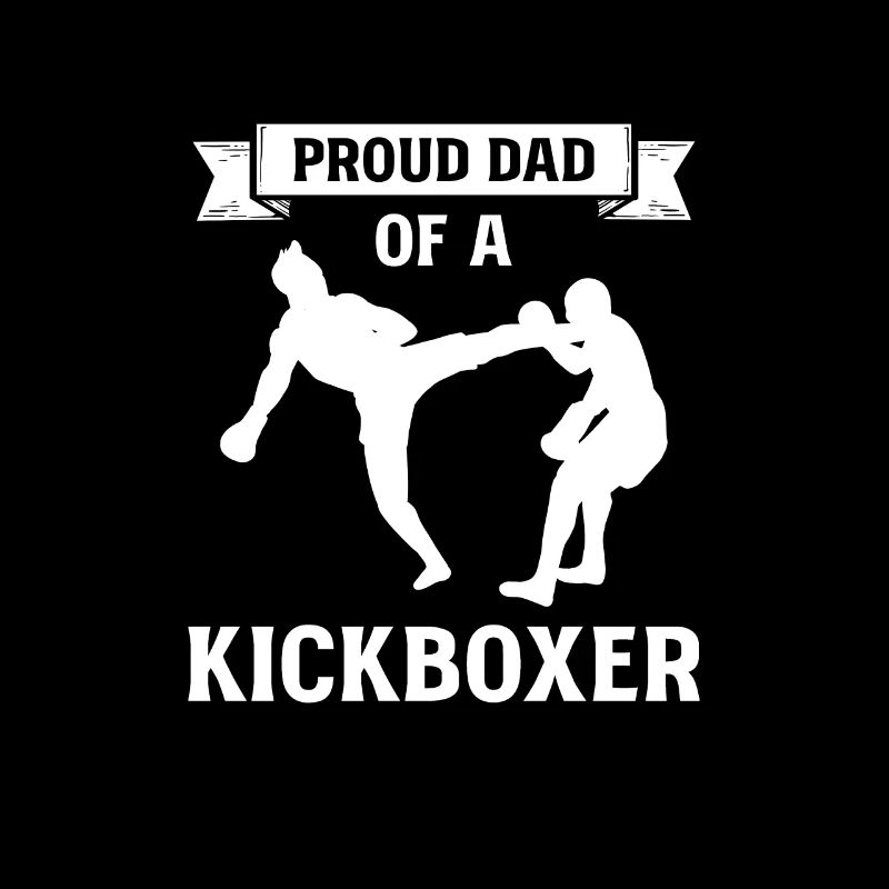Stolzer Vater Eines Kickboxers. Kickboxen