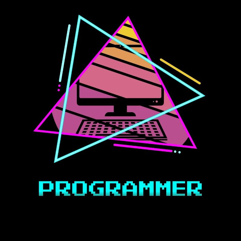 Retro Programmer Computer Programming