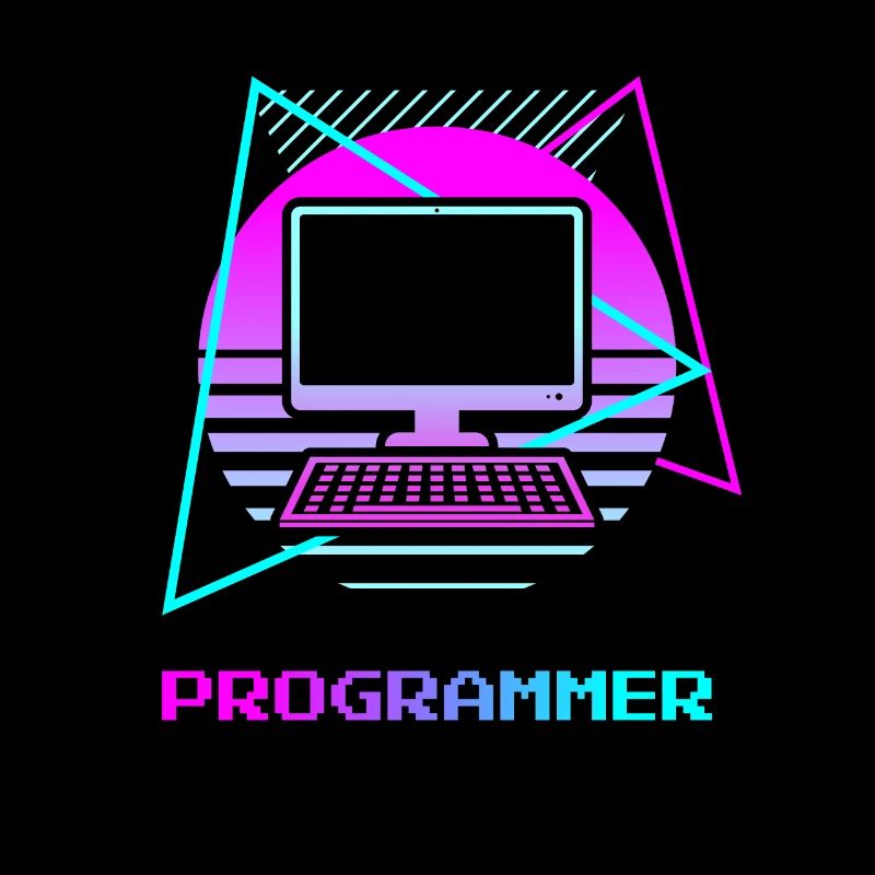 Retro Programmer Computer Programming