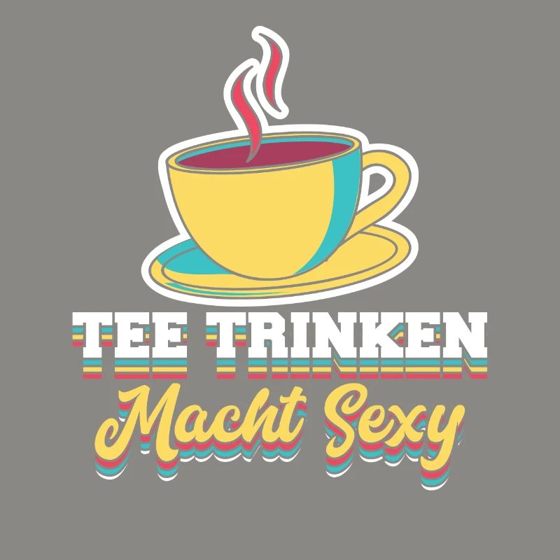 Lustiges gemütlich Bio Tee Trinker Spruch design