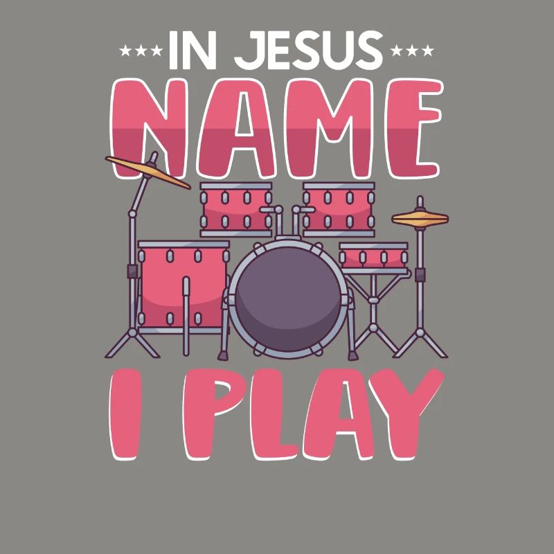 Drum Player Jesus Drum set Pick Jesus Drums Player