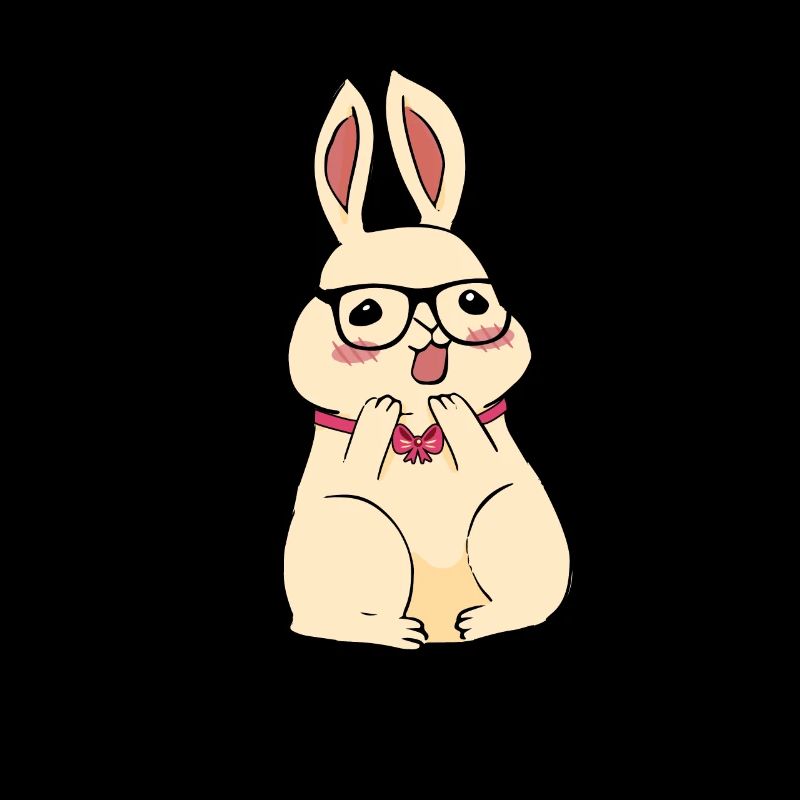 Cute Easter Rabbit Fly