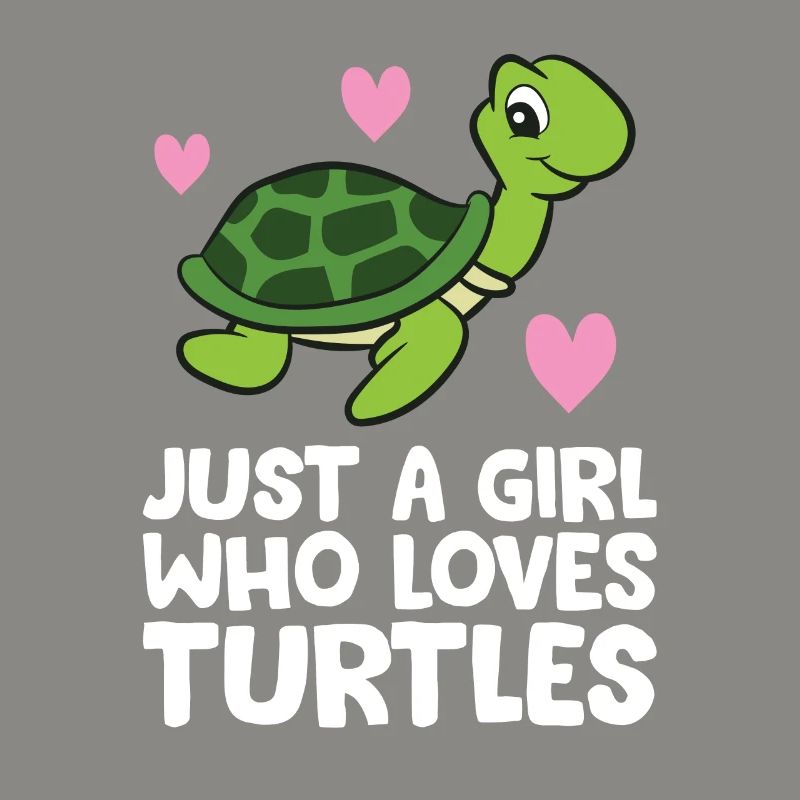 Nur ein Mädchen, das Schildkröten liebt