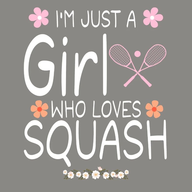 Ich bin nur ein Mädchen, das Squash liebt