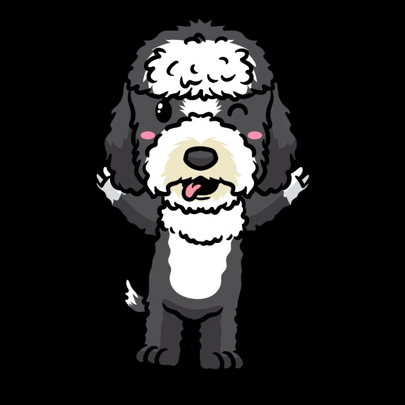 Émoticône de chien Sheepadoodle