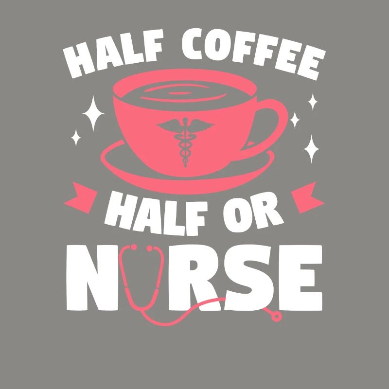 Halber Kaffee Halb ODER Krankenschwester OP-Krankenschwestern RN