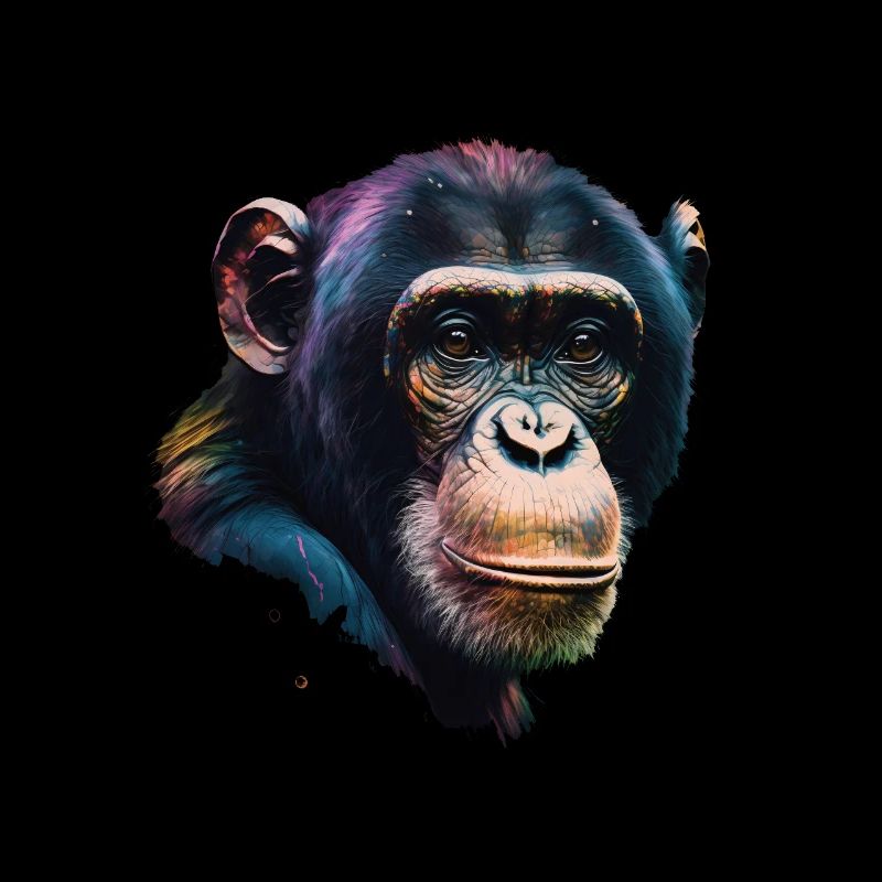 Chimpanzee Monkey Portrait