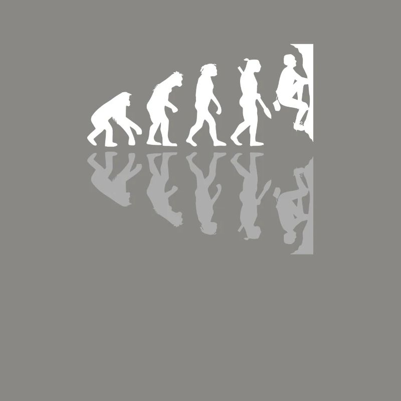 Human Evolution Funny Bouldering Climber Boulder